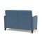 Lesro Siena Lounge Reception 2 Seat Tandem Seating No Center Arm, Black, MD Titan Upholstery SN2101 - alternate 2